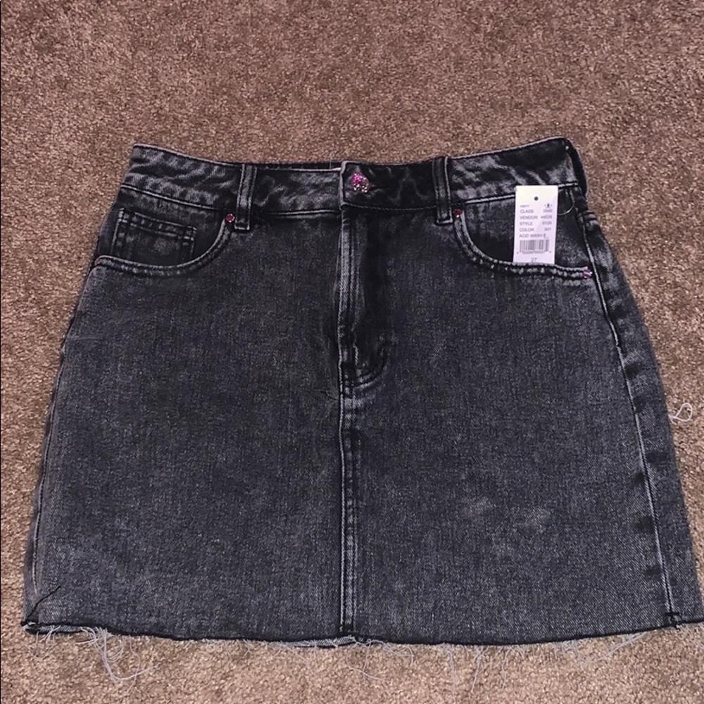 Black Jean Skirt
